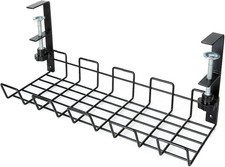 Under Desk Cable Management Tray, No-Drill Metal Cable Management, 38Cm Metal Co