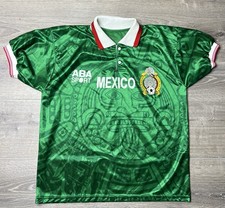 Mexico Rep World Cup France 98, Aba Sport Soccer Jersey Size Large
