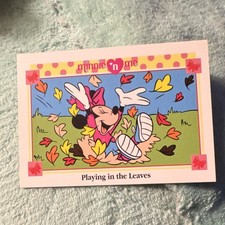 Impel Minnie 'n Me Non-Sport Trading Card #53 Playing in the Leaves Minnie Mouse