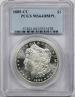 1885-CC $1 PCGS MS 64 DMPL (Deep Mirror Proof Like) Morgan Silver Dollar
