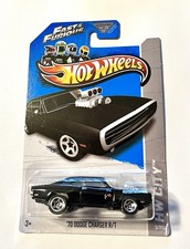 🏁 Hot Wheels Fast & Furious '70 Black Dodge Charger R/T HW City #3/250 🏁