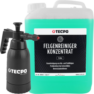 DRUCKPUMPZERSTÄUBER FOAMYA SCHAUMSPRÜHER 1.0L + ALU FELGENREINIGER KONZENTRAT 5L