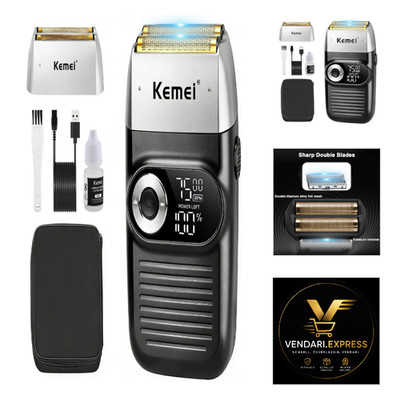 KEMEI 2026 Folienrasierer 7500 U Min Lithium Titan Re