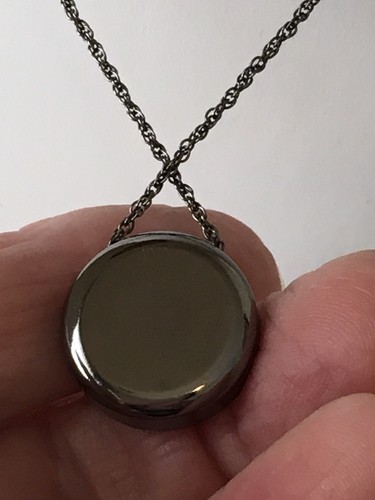 Swarovski Crystal Rivoli Necklace Adjustable To 28” Dark Gray Silver Color - Picture 13 of 20