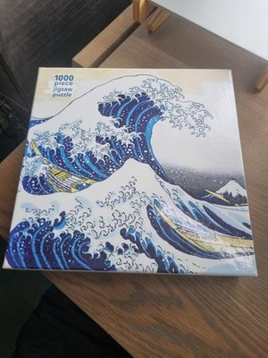 Die große Welle 1000 Teile Puzzle von Flame Tree Verlag, Hokusai.