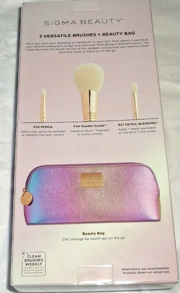 Sigma Beauty x Disney The Little Mermaid Brush Set Limited Edition New FREE SHIP - Image 2 of 4