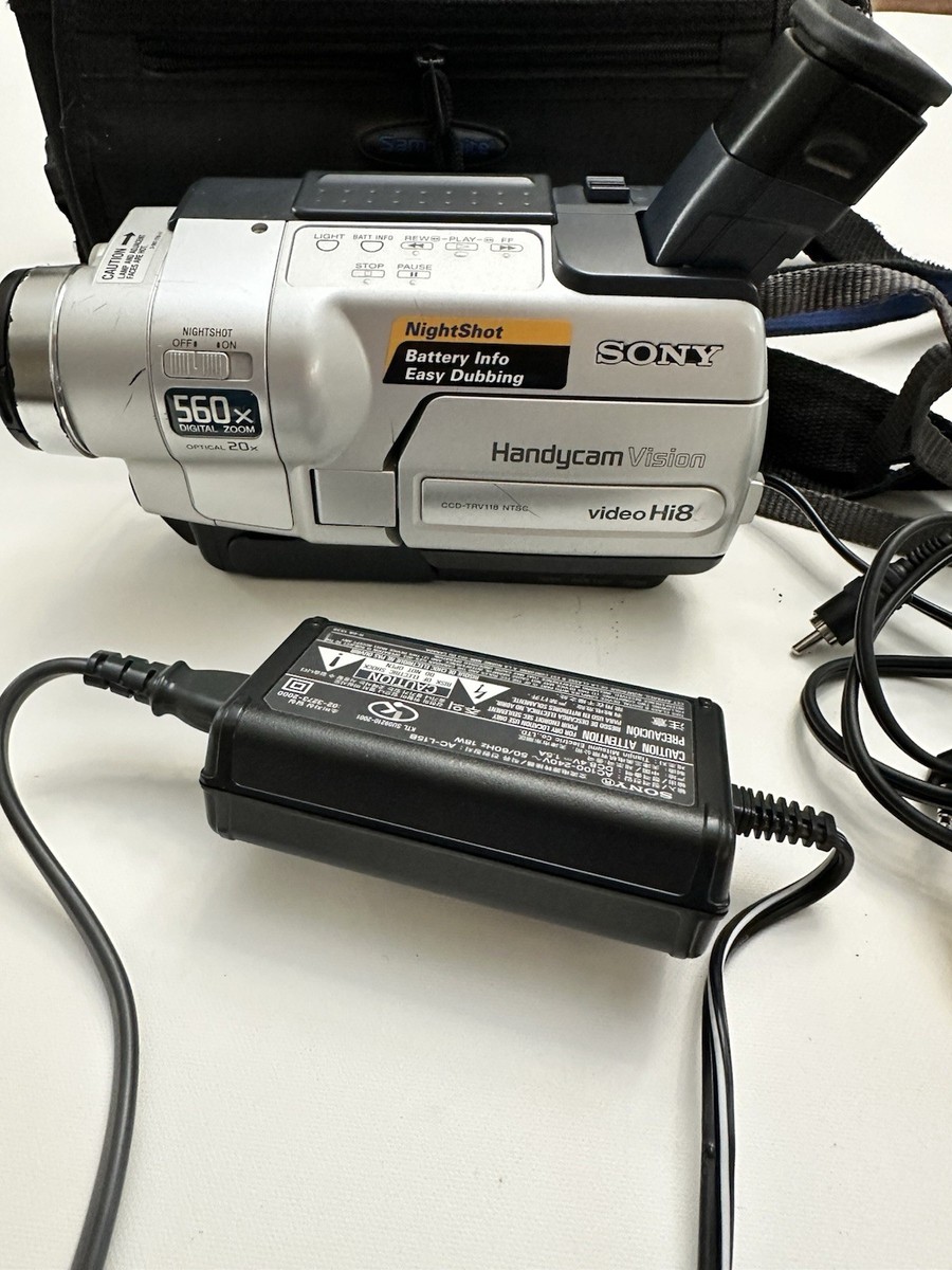 Sony Handycam CCD-TRV118 Video Hi8 Camcorder & Bag, Works, Tested