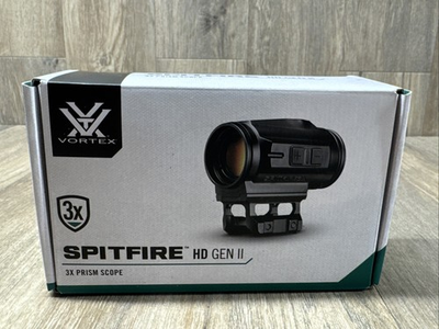 #ad Vortex Spitfire HD Gen II 3x Prism Scope 1 MOA Dot NV Capable SPR 300 $299.99