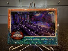 Topps Disneyland 70 1977 Star Tours Chrome SSP Starspeeder 1000 Cabin Orange /25