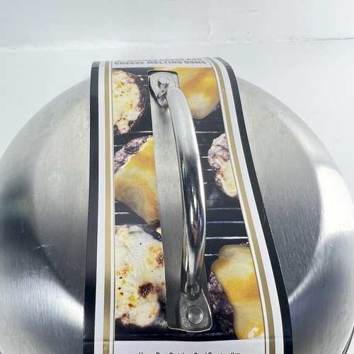 Jim Beam JB0181 9" Burger Cover and Cheese Melting Dome, Silver New - Picture 4 of 7
