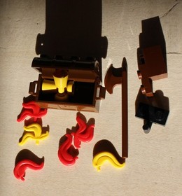 LEGO Castle: Camouflaged Outpost (6066) Missing Feathers w/Instructions & Spares