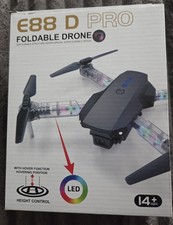 The item shown is the E99 D Pro Foldable Drone