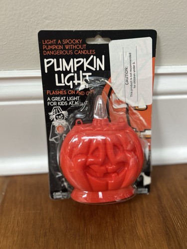 Vintage 50er Jahre JOHANSSEN batteriebetriebener KÜRBIS Halloween Licht beleuchtet - Bild 2 von 9