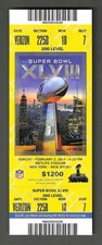 2014 Super Bowl XLVIII full ticket / Seattle's 1st & Only Title / #1 NFL Defense