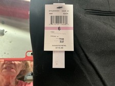 Amanda Chelsea Size 6 Black Pants Narrow Leg Slim Hip And Thigh New With Tags