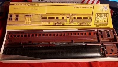 Gulf Mobile Ohio USPS Postal E&B Valley Railroad RPO Pullman Coach HO Kit Bonus 