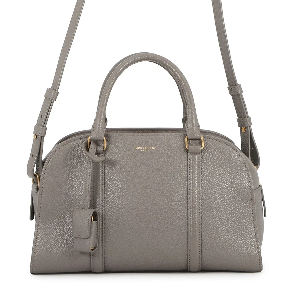 Saint Laurent — SAINT LAURENT PARIS Duffle Rock 2WAY Bag Leather Gray 65500816R0W