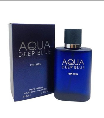 Aqua Deep Blue for Men Eau de Parfum Spray, Regular Size 3.4 fl oz