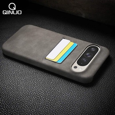 Lammfell Stil Leder Karten Hülle für Google Pixel 8-10 Pro XL Matt Cover