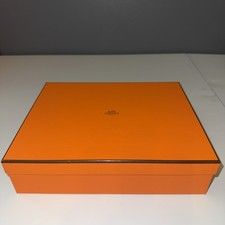 Authentic Herm s Empty Orange Box 11.5 x 9.2 x 3 inches