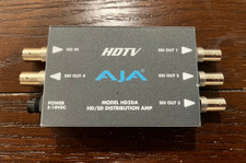AJA HD5DA 1x4 HD/SD-SDI Distribution Amp  FULLY TESTED AND WORKING 