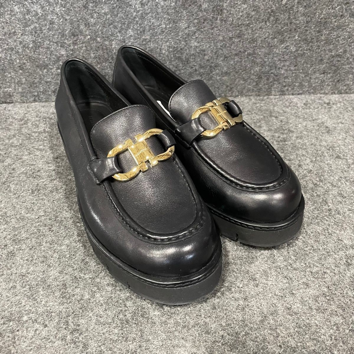 Salvatore Ferragamo Black Patent Leather Loafers Size 44 Ferragamo Men main image 2