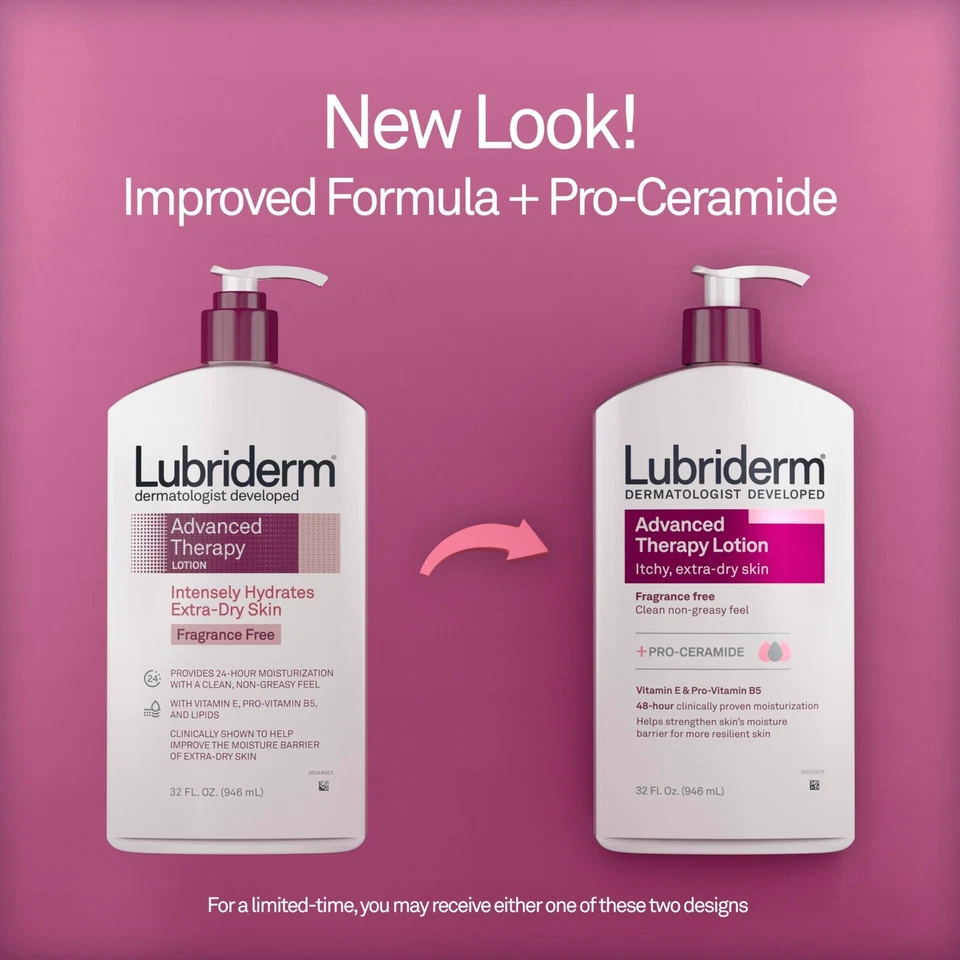 Lubriderm Advanced Therapy Moisturizing Lotion 16oz - Image 2 of 2