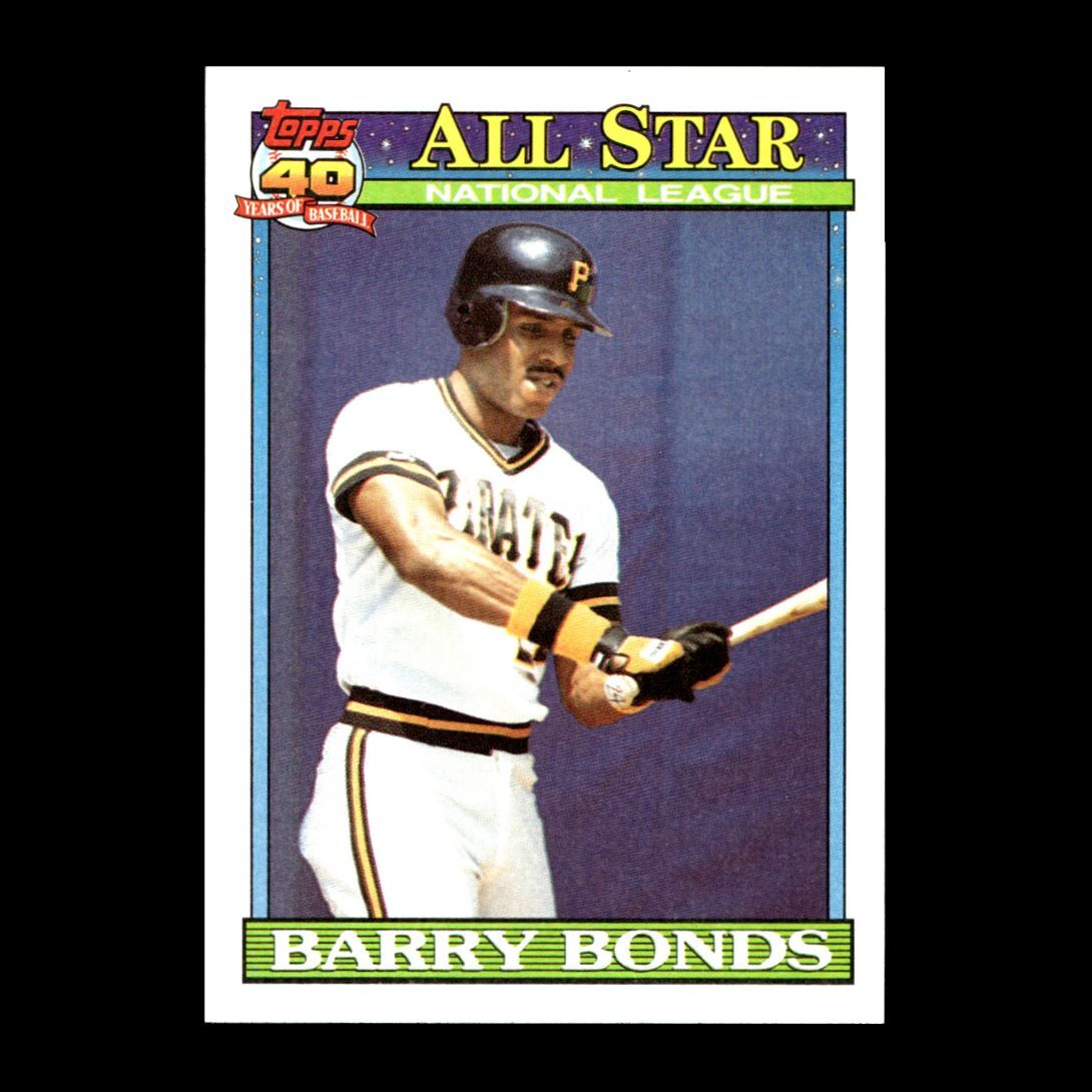 Barry Bonds 1991 Topps Pittsburgh Pirates #401 R327S 37 | eBay