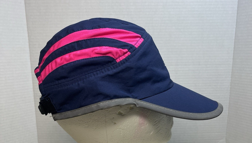 Asics TCS New York City NYC Marathon Navy/ Pink Running Hat Cap Strapback - Picture 5 of 7