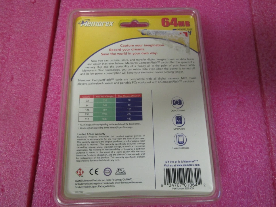 Memorex 64 MB CompactFlash Memory Card - NEW  - Image 2 of 2