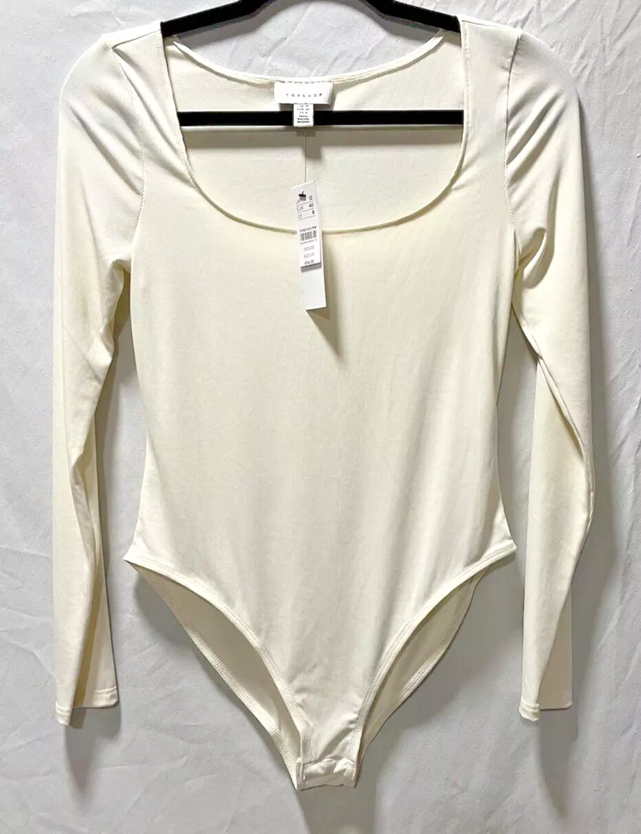 White store slinky bodysuit