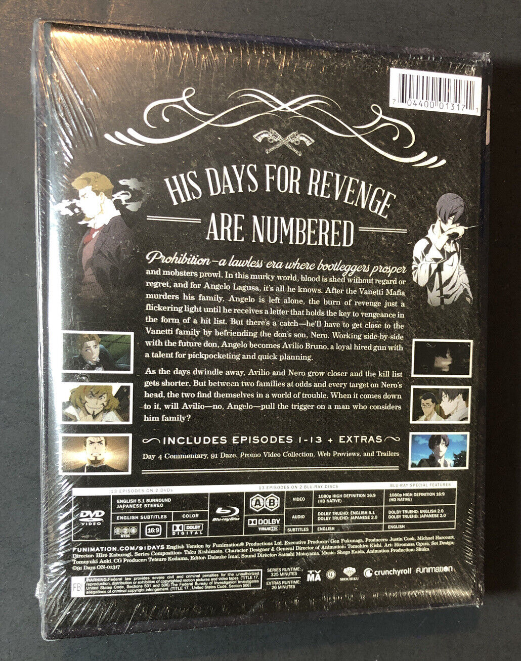 91 Days: The Complete Series 2-Disc Blu-ray All 13 Episodes