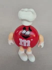 Vintage March 1992 Mini M&M'S Red Action Figure Approx 4 cm