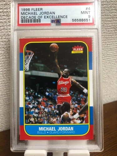 Fleer Michael Jordan DOE PSA9 collection Trading Cards talent goods b197