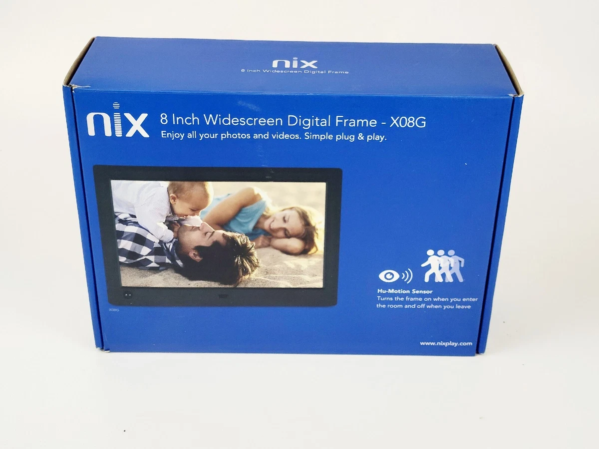 Nix 8 inch widescreen digital frame x08g outlet