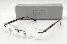 PURE  GRACE  E200 210 Brown Rose  / Demo Lenses  49mm Eyeglasses
