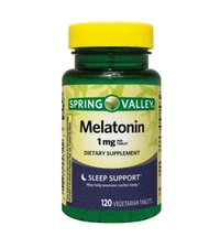 Spring Valley Melatonin Tablets Dietary Supplement, 1 mg, 120 Count