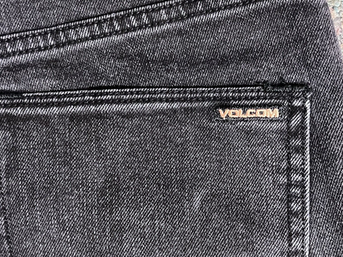 Volcom Solver Jeans Men's Size 30x29 Gray Modern Straight Cotton Blend Pants - Picture 16 of 17