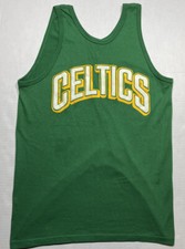 Vintage Boston Celtics 90's NBA Tank Top Made In USA Celtics Spell out