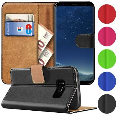 Handy Hülle für Samsung Galaxy S8 Plus Tasche mit Geldfach Klapphülle Flip Cover