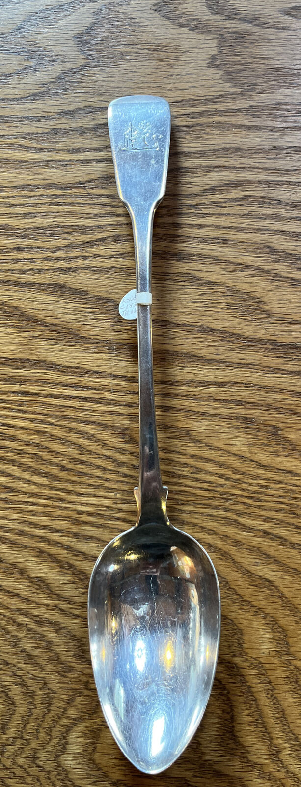 Georgian English Sterling Platter/Stuffing Spoon London c1827 Monogram