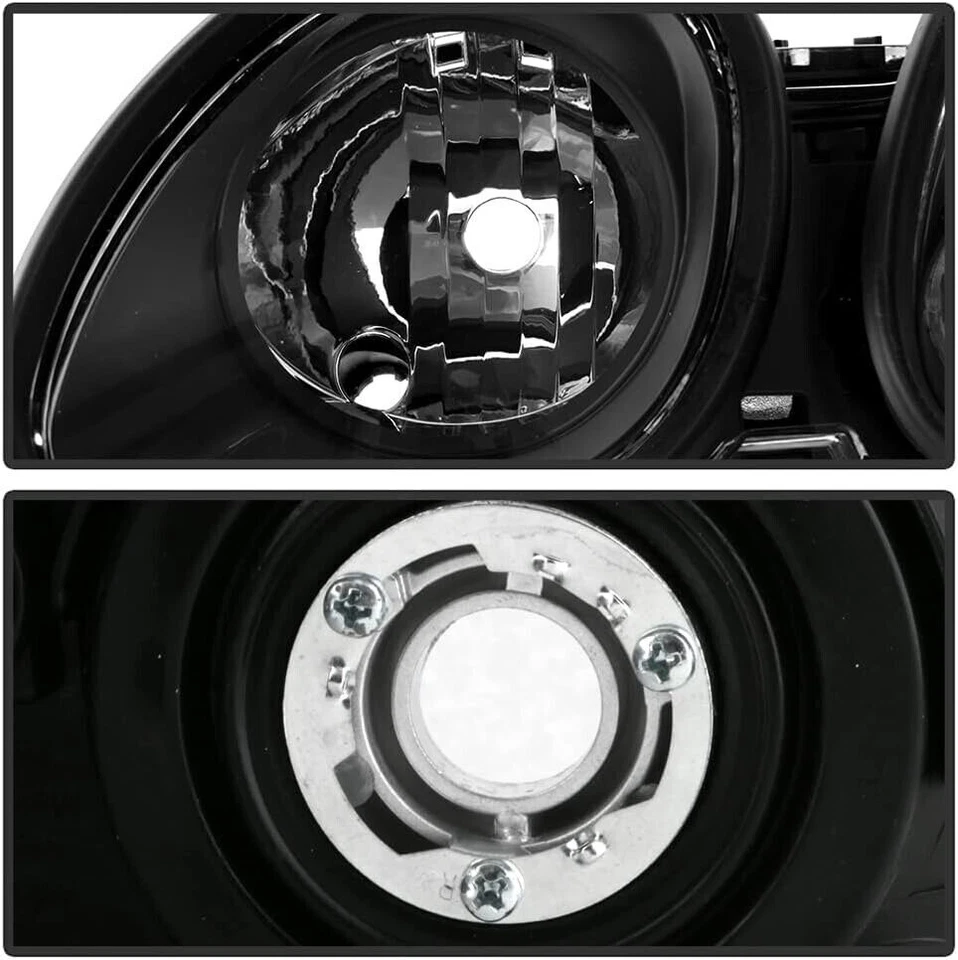 Juego de pares de faros halógenos carcasa negra ónix para Lexus GS300 GS400 1998-2005 Foto 4 de 4