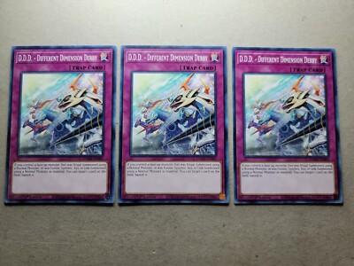 3x D.D.D. - Different Dimension Derby - DAMA-EN085 - 1st Edition - YuGiOh-LP 