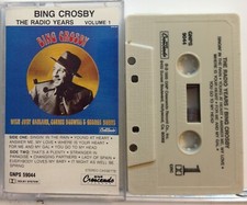 Bing Crosby : The Radio Years, Volume 1 Cassette Tape 1990, GNP/Crescendo  VG 