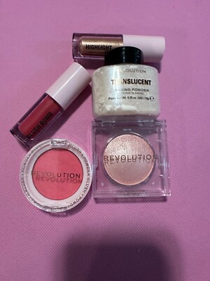 5 Pc Glow Face Set - Blush, Highlighter, Powder & More