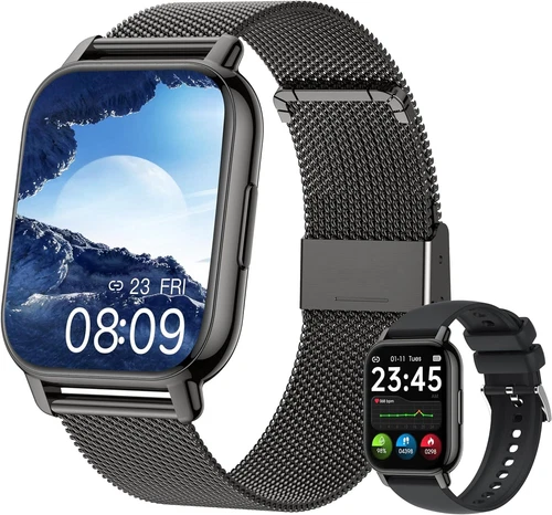 Für Samsung Huawei Smartwatch Armbanduhr Blutdruck Fitness Tracker Herren Damen~ - Bild 15 von 16