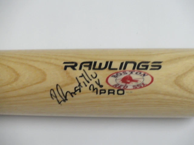 BATE RAWLINGS DE TAMAÑO COMPLETO FIRMADO POR RUSNEY CASTILLO BOSTON RED SOX PRUEBA DE DEBUT CERTIFICADO DE AUTENTICIDAD JSA Foto 2 de 3