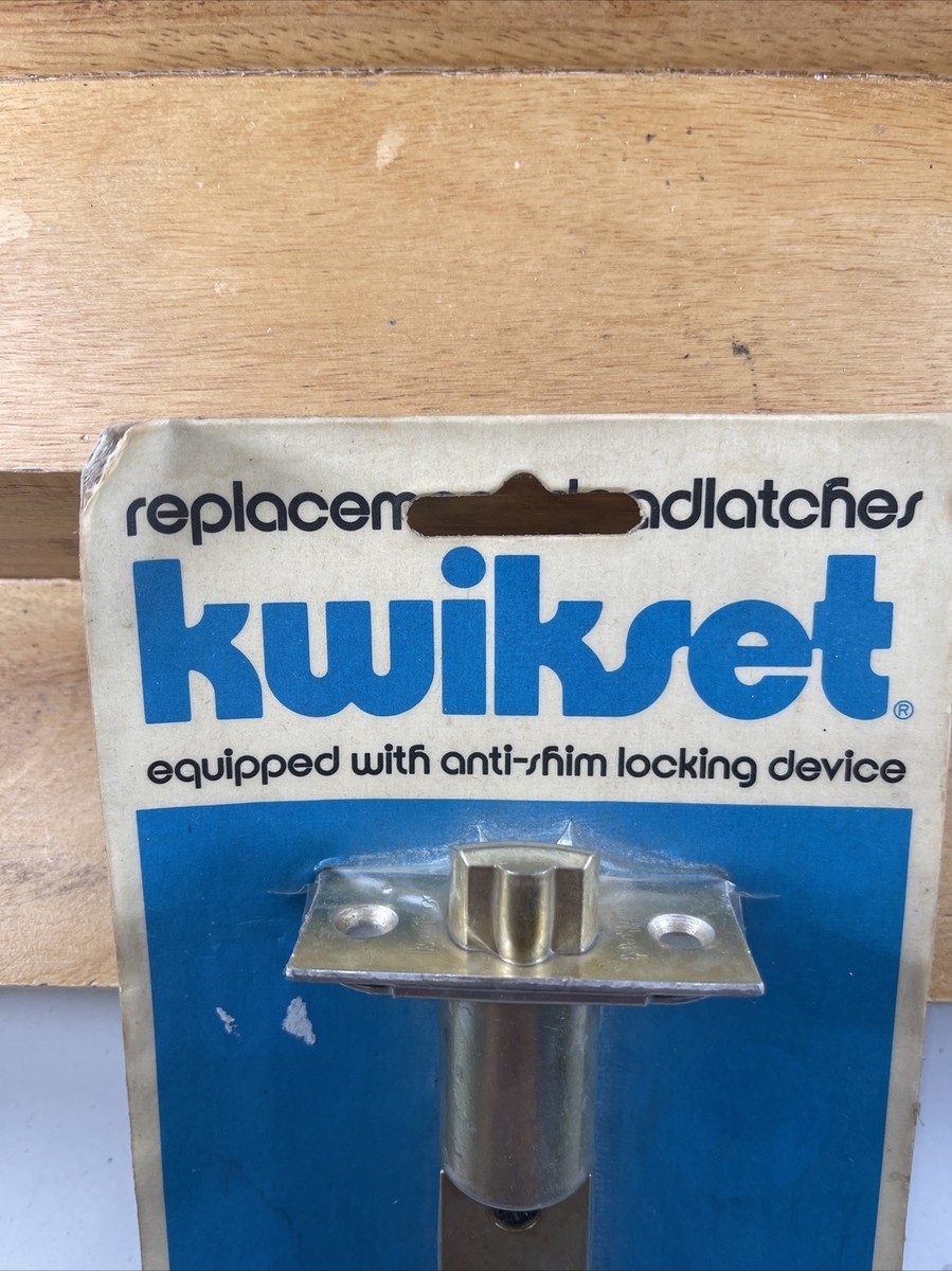 VINTAGE 1980'S Kwikset Replacement Deadlatch w Anti Shim Locking
