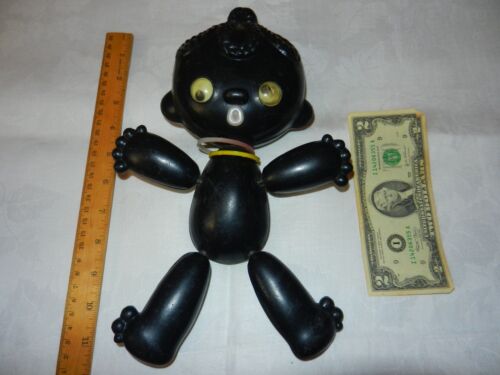 old 1960s russian toy baby girl vtg Children negro gift naked doll Afro-American - Picture 2 of 20