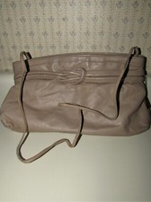 Vintage Leather Purse Clutch Handbag Letisse Tan Beige 1970s